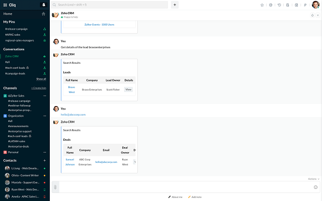 Zoho CRM Software