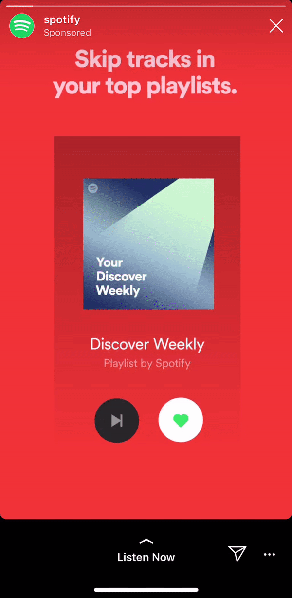 Facebook story ads